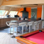 The kitchen of the B&B Le Domaine du Centaure, where you can enjoy Norman products