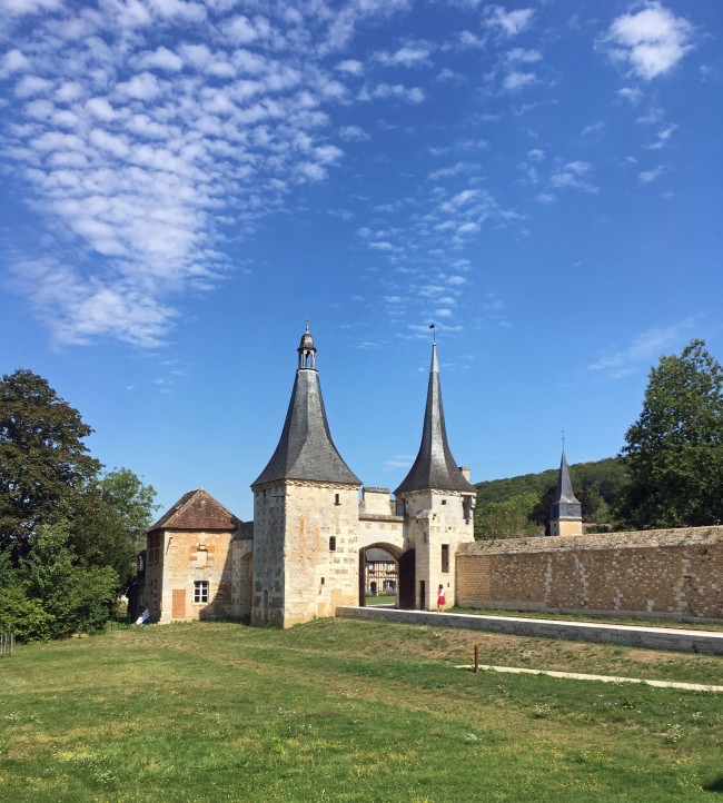 The Notre-Dame Abbey in the charming village Le Bec-Hellouin